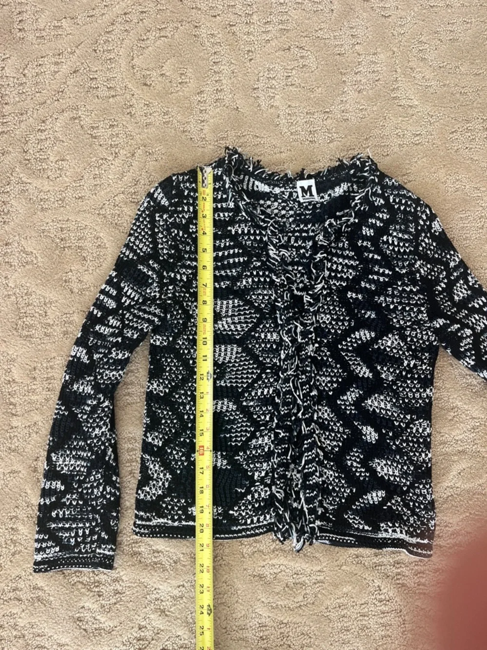 M Missoni Black & White Knit Dress and cardigan set Size IT 42 US 6 - Picture 13 of 15